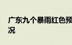 广东九个暴雨红色预警同时生效 具体是啥情况