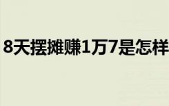 8天摆摊赚1万7是怎样的具体事情经过是什么