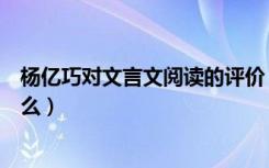 杨亿巧对文言文阅读的评价（《杨亿巧对》文言文翻译是什么）