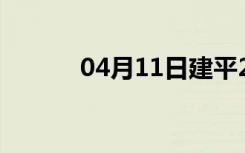 04月11日建平24小时天气预报