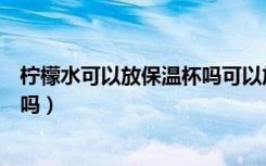 柠檬水可以放保温杯吗可以放多久（柠檬水可以用保温杯装吗）