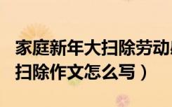 家庭新年大扫除劳动感想作文500字（新年大扫除作文怎么写）