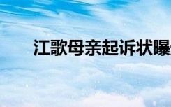 江歌母亲起诉状曝光 详情始末大披露