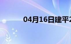 04月16日建平24小时天气预报