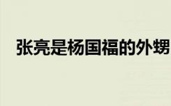 张亮是杨国福的外甥 他们到底什么关系呢