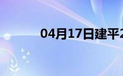 04月17日建平24小时天气预报