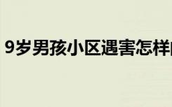 9岁男孩小区遇害怎样的事件经过具体怎样的