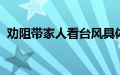 劝阻带家人看台风具体怎样的最后情况怎样