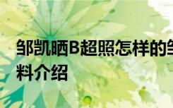 邹凯晒B超照怎样的邹凯老婆是谁周捷个人资料介绍