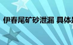 伊春尾矿砂泄漏 具体是啥情况为什么会泄露