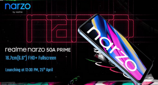 REALME NARZO 50A PRIME 将于 4 月 25 日推出