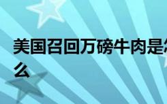 美国召回万磅牛肉是怎样的具体事情经过是什么