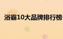 浴霸10大品牌排行榜（浴霸十大公认品牌）