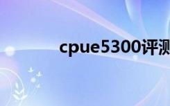 cpue5300评测（cpue5300）