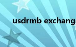 usdrmb exchange rate（usd rmb）