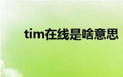 tim在线是啥意思（tim和qq的区别）