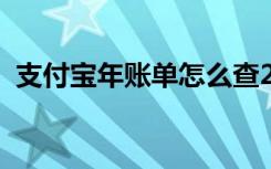 支付宝年账单怎么查2020（支付宝年账单）