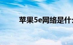 苹果5e网络是什么意思（苹果5e）