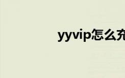 yyvip怎么充值（yyvip）