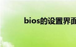 bios的设置界面（bios的设置）