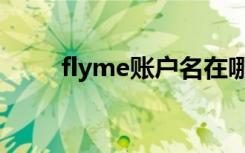 flyme账户名在哪里（flyme账户）