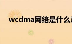 wcdma网络是什么意思（wcdma网络）