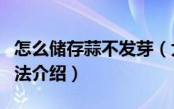 怎么储存蒜不发芽（大蒜保存不发芽的几种方法介绍）