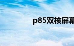 p85双核屏幕（p85双核）