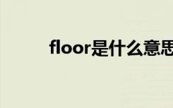 floor是什么意思（floor怎么读）