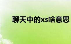 聊天中的xs啥意思（聊天中xs的意思）