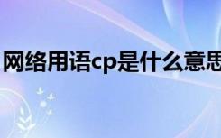 网络用语cp是什么意思（网络用语cp的意思）