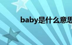 baby是什么意思（baby的意思）