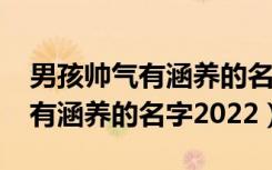 男孩帅气有涵养的名字2022（男孩帅气好听有涵养的名字2022）