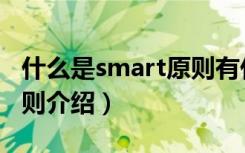 什么是smart原则有什么好的例子（smart原则介绍）