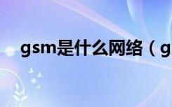 gsm是什么网络（gsm是什么网络类型）