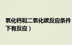 氧化钙和二氧化碳反应条件（氧化钙和二氧化碳在什么条件下有反应）