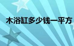 木浴缸多少钱一平方（木浴缸多少钱一个）