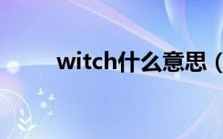 witch什么意思（witch双语例句）