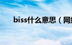 biss什么意思（网络语biss什么意思）