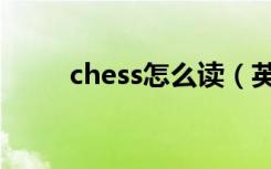 chess怎么读（英语chess怎么读）