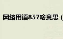 网络用语857啥意思（网络用语857什么梗）