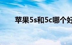 苹果5s和5c哪个好用（苹果5s和5c）