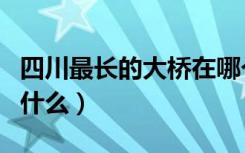 四川最长的大桥在哪个市（四川最长的大桥叫什么）