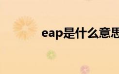 eap是什么意思（eap的含义）