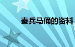 秦兵马俑的资料（秦兵马俑简介）