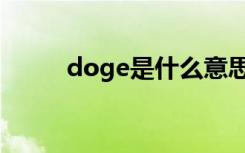 doge是什么意思（doge的解释）