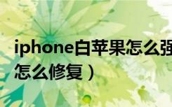 iphone白苹果怎么强制关机（iphone白苹果怎么修复）