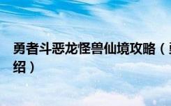 勇者斗恶龙怪兽仙境攻略（勇者斗恶龙怪兽仙境详细攻略介绍）