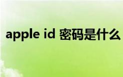 apple id 密码是什么（apple id 密码修改）