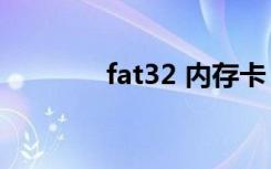 fat32 内存卡（fat32 ntfs）